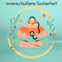 Grafik Frau hört Musik