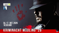 Kriminacht Mödling 2026 Oktober Stadtgalerie Mödling
