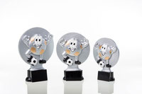 3er-Serie Pokale Fußball Figuren Gravuren auch mit Damenfigur inkl 