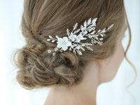 Hochzeit Damen Braut Kristall Haarkamm Haarspange Kopfschmuck Haarschmuck