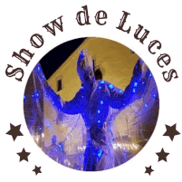 show de luces led, circo con luces, eventos con artistas de circo.