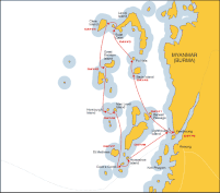 Segeltour im Mergui-Archipelago 