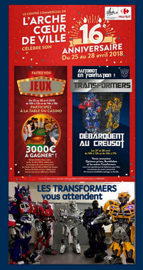 transformers , france , animation , hasbro , show, magasin, centre commercial , 