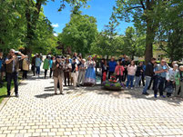 Viele Fotografen beim Gruppenfoto