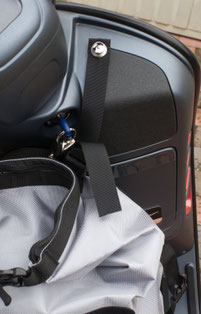 Der Rucksack "Urban" - Auch einfach mit LOXX-Schrauben befestigt.