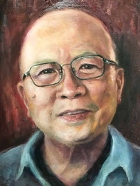 ノリコミシマの描く人物画、油絵、norico mishima’s portrait oil painting.