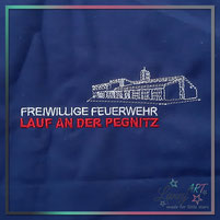Bestickung Fleecejacken, Softshelljacken, Sweatshirts, T-Shirts mit Logo Feuerwehr Lauf a. d. Pegnitz von Stickerei LaneyART