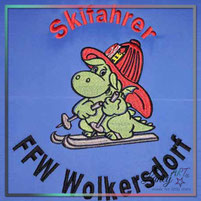 Bestickung Strickmützen für Feuerwehr Schwabach Wolkersdorf von Stickerei LaneyART aus Mittelfranken