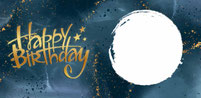 Druckatelier46 Tassenvorlage Happy Birthday mit Foto
