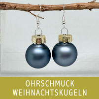 Druckatelier46 Ohrschmuck Ohrhänger Weihnachtskugeln