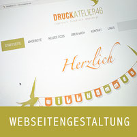 Druckatelier46 Webdesign, Webseitengestaltung