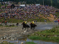 horse riding in the Caucasus, Bakhmaro, 