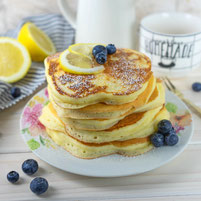 Zitronen Ricotta Pancakes