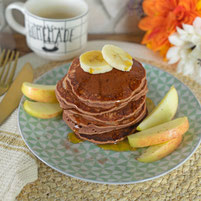 Zuckerfreie Schoko Pancakes