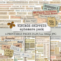 VINTAGE SNIPPETS VOL. 1 EPHEMERA PACK