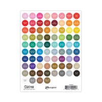 DISTRESS LABELS SMALL ROUND WHITE