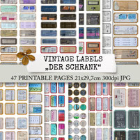 VINTAGE LABELS DER SCHRANK EPHEMERA PACK