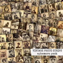 VINTAGE PHOTO STRIPS - EPHEMERA PACK
