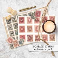 POSTAGE STAMPS EPHEMERA PACK