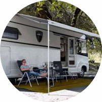 Luxus-Wohnmobil von Morelo auf Campingplatz 2025