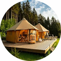 Glamping-Unterkünfte