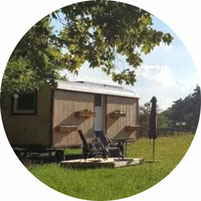 Tiny House auf Wiese Glamping 2025