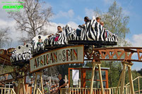 African Spin SBF Visa Spinning Coaster Tatzmania Löffingen Freizeitpark Themepark Wildpark Baden Württemberg Attraktionen Fahrgeschäfte Achterbahn Rollercoaster Info Preise Öffnungszeiten Adresse Anfahrt Parkplatz