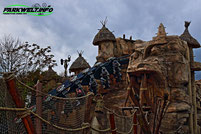 Black Mamba Afrika Deep in Phantasialand Brühl Freizeitpark Achterbahn