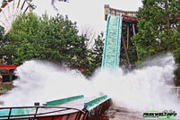 Ripsaw Falls Wasserbahn Wildwasserbahn Reverchon Log Flume Attractiepark Slagharen Freizeitpark Themepark Attraktionen Fahrgeschäfte Info Park Plan map guide anfahrt 