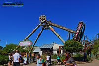 sidekick frisbee huss park attraktions  movie park freizeitpark themepark filmpark bottrop germany achterbahn attraktionen info