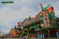 geisterstadt fellerhoff söhne mack rides geisterbahn stockwerk  Rollercoaster Coaster Kirmes Volksfest Jahrmarkt Attraktion Fahrgeschäft Karussell  