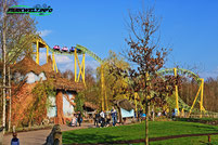 Dwervelwind Mack Rides Spinning Attractiepark Toverland Freizeitpark Themepark Attraktionen Fahrgeschäfte Achterbahn Rollercoaster guide Map Park Plan Sevenum Niederlande Holland