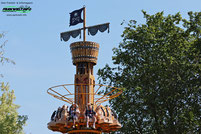 Le Tour des Pirates Freefall Drop Tower  Didiland Freizeitpark Themepark Amusementpark Info Preise Attraktionen Achterbahn Park Plan Frankreich Europa Bilder Adresse