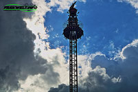 Graviator Funtime Fun Time Freefall Tower Free Fall Eifelpark Gondorf Freizeitpark Familie