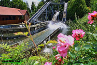 das sägewerk l t systems wasserbahn log flume wild wasser bahn freizeitpark schwaben park