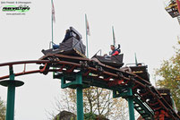 Piraten Spinner Zierer Rides Prototyp Spinning Coaster  Achterbahn  Rollercoaster Karussell  Achterbahn Freizeitland Freizeit Land Geiselwind Bayern Mölter Attraktion 