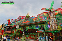 geisterstadt fellerhoff söhne mack rides geisterbahn stockwerk  Rollercoaster Coaster Kirmes Volksfest Jahrmarkt Attraktion Fahrgeschäft Karussell  