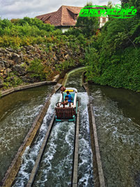 Badewannen Fahrt - Tripsdrill Erlebnispark Log Flume Mack Rides Wasserbahn Wild