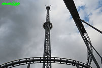 Highlander Funtime Tilting Gyro Tower Freefall Free Fall Hansa Park Freizeitpark Themepark Ostsee Sierksdorf Info Map Guide Attraktionen Fahrgeschäfte Park Plan Achterbahn