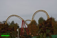 Fluch des Kraken Boomerang Vekoma Achterbahn Rollercoaster Freizeitland Freizeit Land Geiselwind Bayern Freizeitpark
