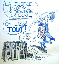 Gaël (d'après Maester) - Affiche 50X50 utilisée lors de la manif de mars 2009