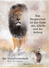 vergleichen Ende des Glücks  Kierkegaard Löwe, Maus
