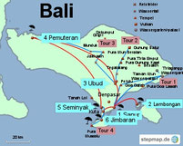Bild: Karte von Bali