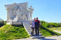 Iron curtain memorial in Hungary