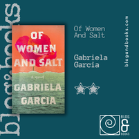 book cover design of a green sea at the bottom and a red flower on a peach colured background at the top