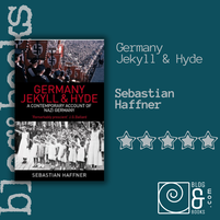 Book cover of the book Germany Jeykll & Hyde by Sebastian Haffner on the blogandbooks green background