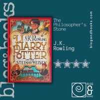 Red book cover with illustrations of the Harry Potter characters and the title in the middle