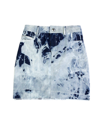 washed denim skirt