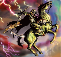 Jesus auf dem fahlen Pferd