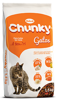 Chunky gatos alimento para gatos. 